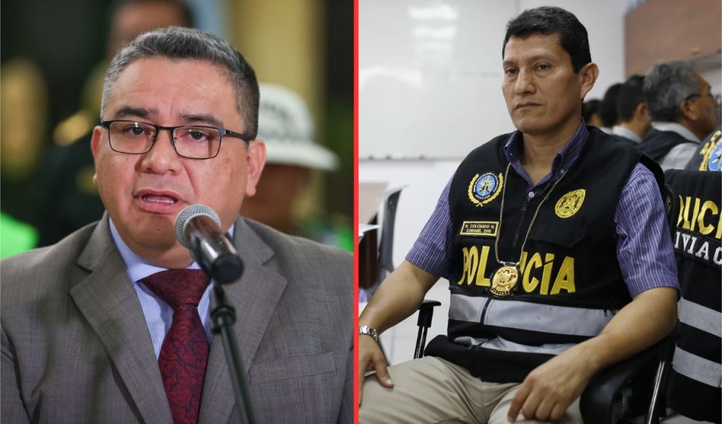 Minister Santivañez does not rule out the possible retirement of Harvey Colchado: “It is a decision of the PNP command"