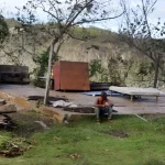 Una vivienda arrasada por el huracán Oscar en la provincia de Guantánamo