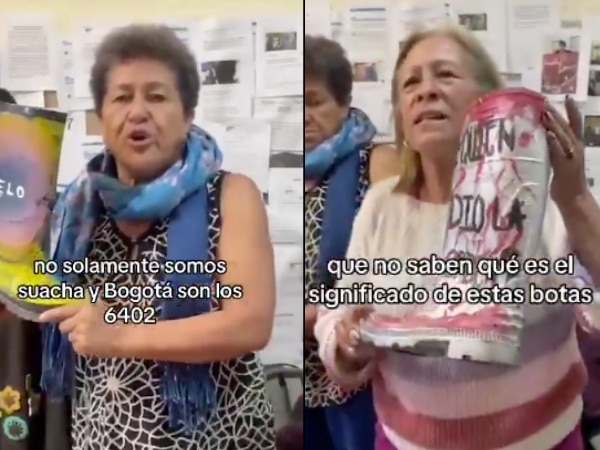 Madres, víctimas de falsos positivos, pidieron respeto al congresista que arrojó a la basura botas en homenaje a sus hijos: "No nos vamos a rendir"