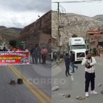 National strike: Pickets of transporters close the Central Highway in La Oroya