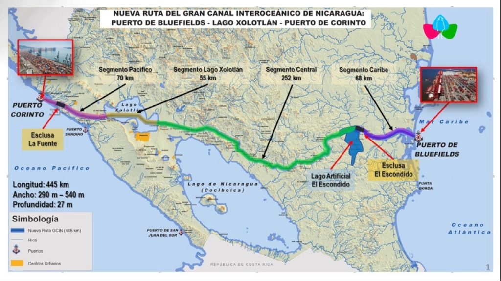 Ortega changes the route of the Interoceanic Canal: it now crosses Chontales and Lake Managua, to Corinto