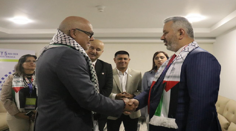 Parlamentarios de Palestina y Argelia se reúnen con representantes de la AN