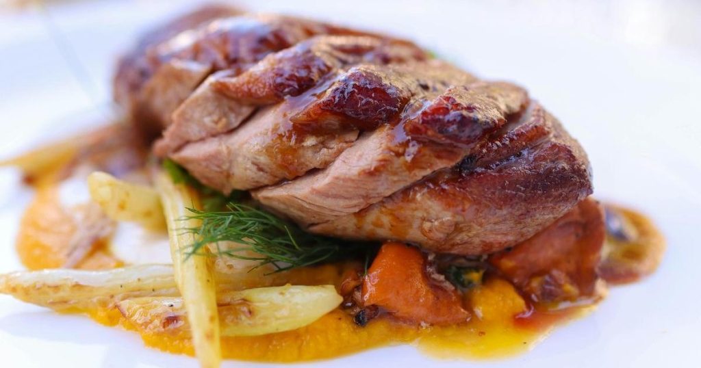 Recipe for juicy orange pork loin to share with the family at a special event