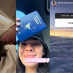 Sheynnis Palacios opens her passport and says that “soon” she will travel to Nicaragua