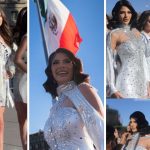 Sheynnis Palacios records open night of Miss Universe 2024 and causes a sensation in the Zócalo of Mexico