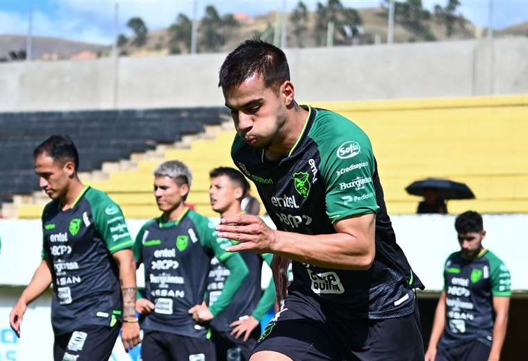 The loads increase in the training sessions of the Bolivian team