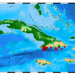 Mapa sísmico de Cuba