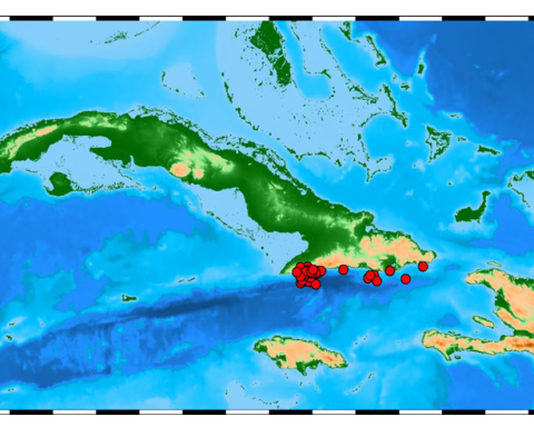 Mapa sísmico de Cuba