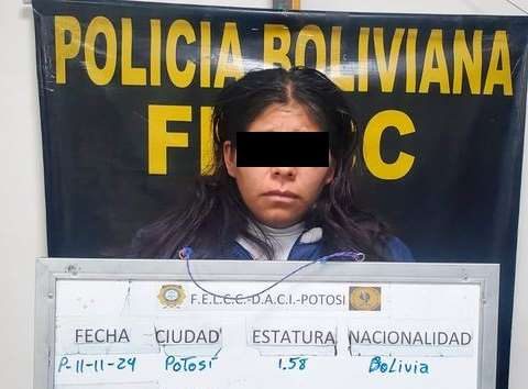 The woman who kidnapped a two-month-old twin in Potosí is sent to Cantumarca prison