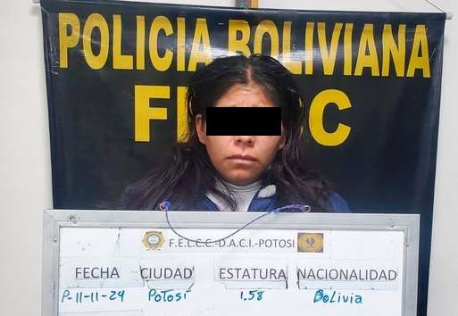 The woman who kidnapped a two-month-old twin in Potosí is sent to Cantumarca prison