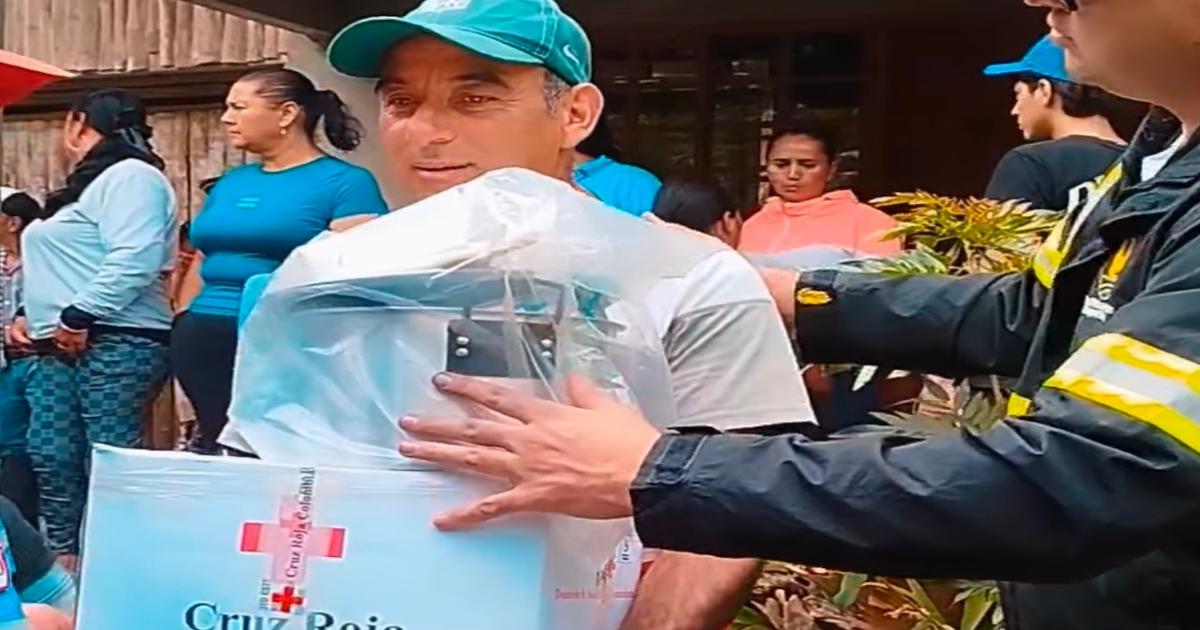 They deliver humanitarian aid to 30 families affected by winter in Génova (Quindío)