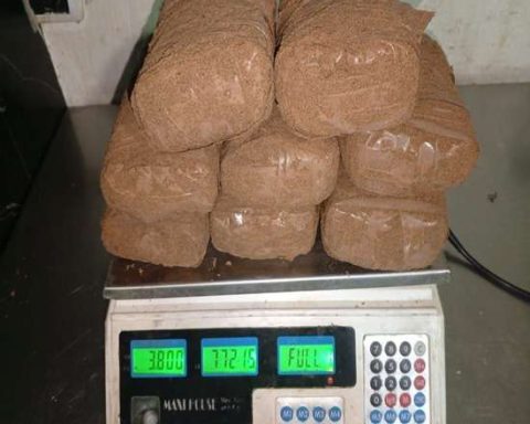 They find 8 panels of marijuana on Falcón beach