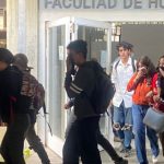 UCV students throw tear gas during elections