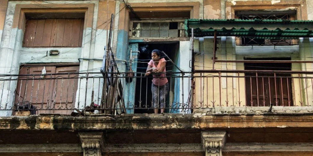 Una mujer cubana, en La Habana