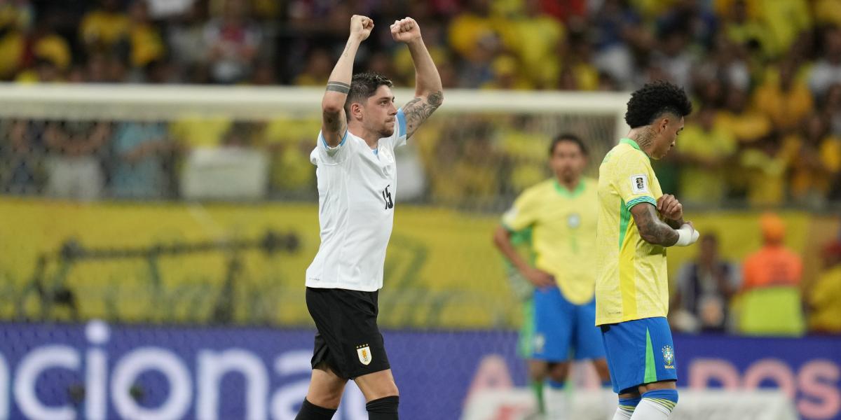 Valverde's great goal to get a valuable draw against Raphinha's Brazil