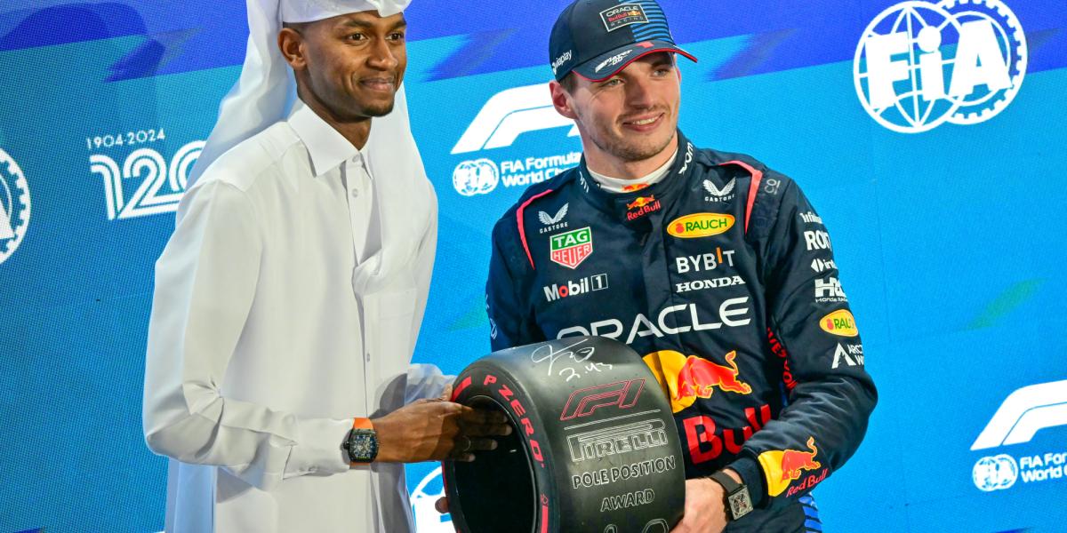 Verstappen celebrates his fourth world title with pole position at the Qatar GP