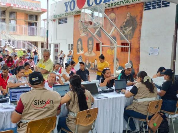 Which Sisbén groups receive aid from the Government in 2024?