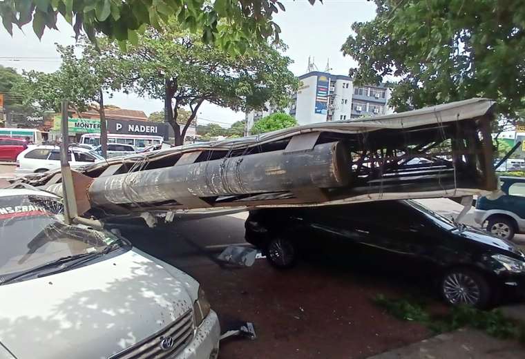 Winds cause destruction and a university student is injured by a falling tree