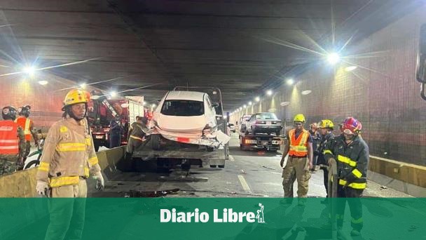 3 people treated after accident in the 27 de Febrero tunnel