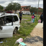 A mechanical failure causes a traffic accident and leaves four injured