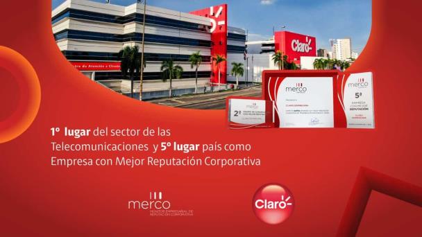 Claro is recognized by Merco for Best Corporate Reputation