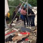 Collapse of two-level house in Sosúa leaves woman injured