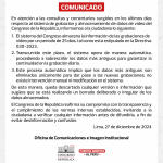 Statement from the Congress of the Republic about the recordings inside Parliament