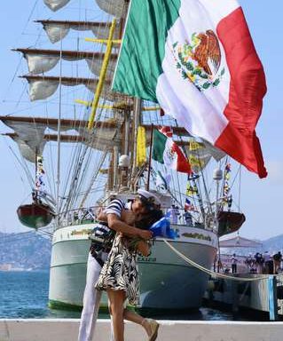 Cuauhtémoc Sailboat Training Ship up after 222 days of crossing