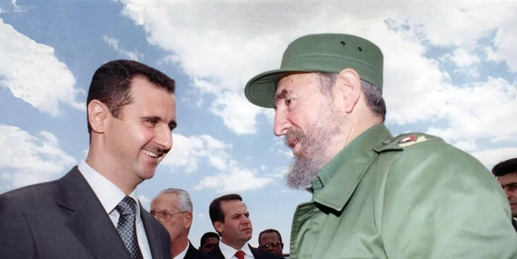 Bashar al-Assad y Fidel Castro en una foto de archivo