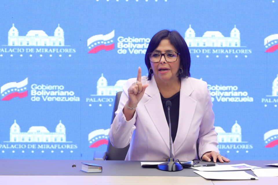 Delcy Rodríguez announces name change to the Ministry of Petroleum