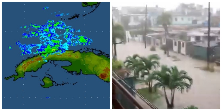 Intensas lluvias e inundaciones en La Habana