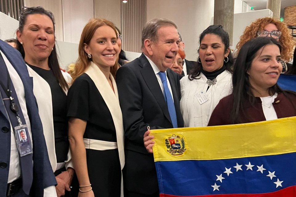 González Urrutia met with Venezuelan migrants in Strasbourg