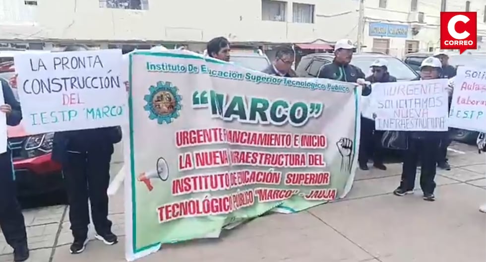 IESTP Marco teachers demand new infrastructure from the regional governor of Junín