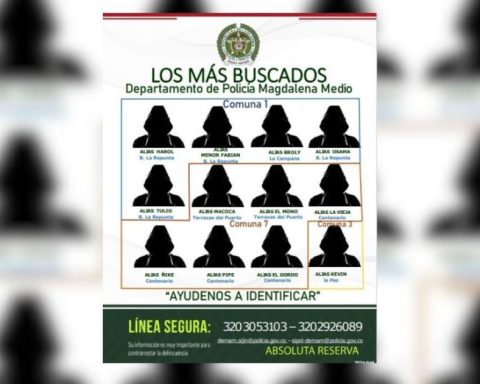 In Barrancabermeja they increase the reward to identify the most wanted criminals