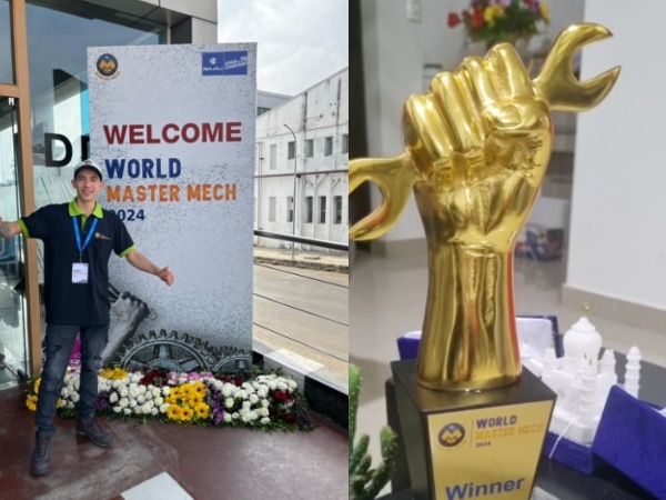 En una competencia internacional de reparación de motocicletas, colombiano se llevó el premio al mejor mecánico