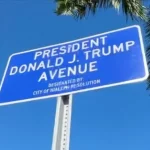 La avenida Presidente Donald J. Trump, en Hialeah