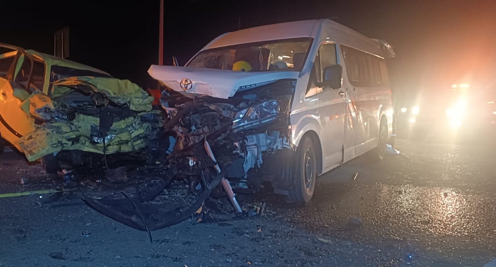 One dead and 15 injured in a head-on collision on the journey between Ilo and Tacna