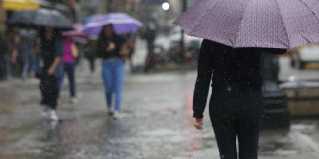 Rain showers hit the south coast and metropolitan region of SP