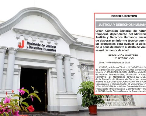 Restoration of the death penalty in Peru: MINJUSDH creates Commission to evaluate proposal