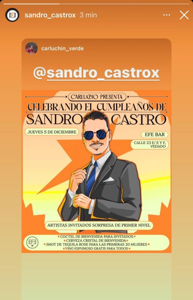 Sandro Castro celebrates his birthday “in style”: all Cubans are invited