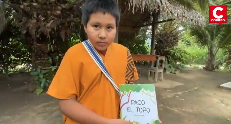 Satipo: 11-year-old Asháninka boy presents his first book 'Paco el topo'