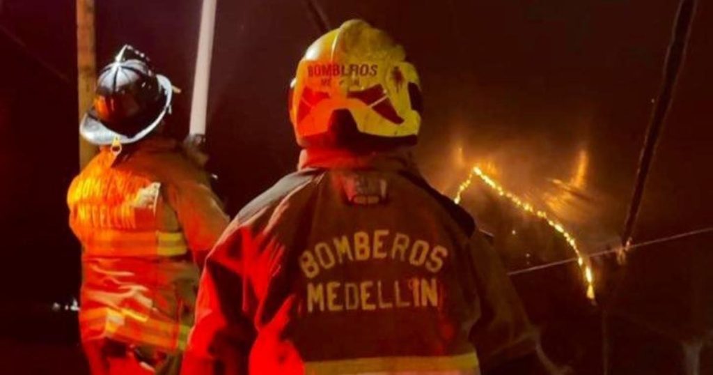 So far in December in Medellín there have been five fires, due to falling balloons