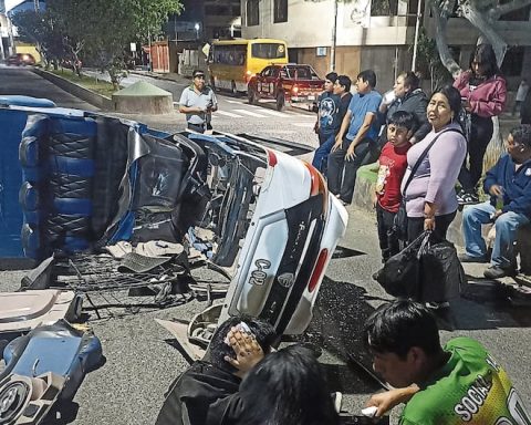 Tacna: Save from dying in a motorcycle taxi and private car crash