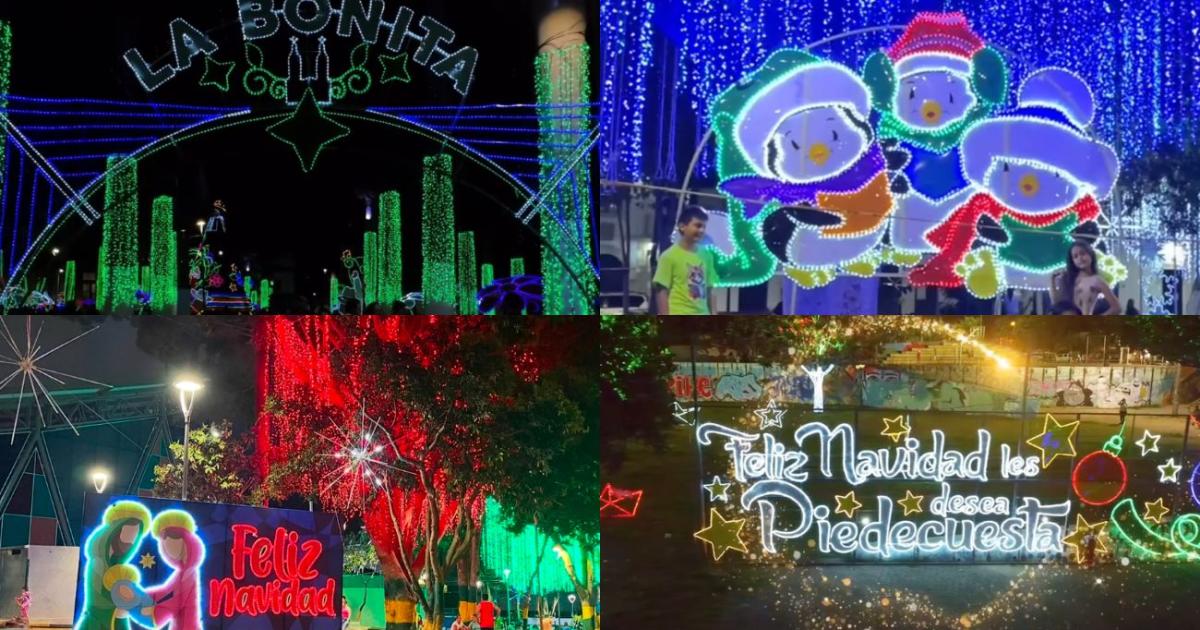 The 40 places to see Christmas lighting in the metropolitan area of ​​Bucaramanga totally FREE