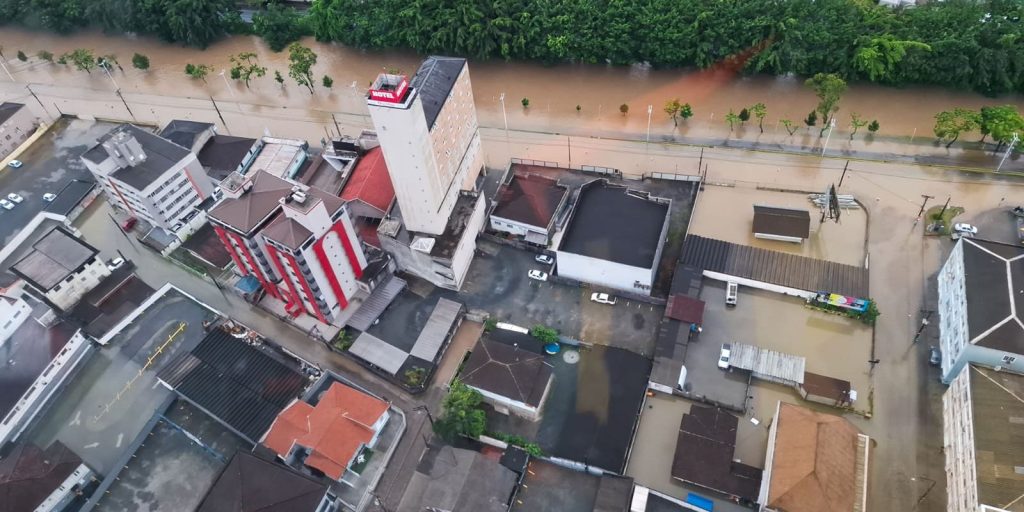 The north of Santa Catarina is the most impacted by the rain, says Civil Defense