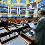 PRIMERA VOTACIÓN. El titular de Constitución, Fernando Rospigliosi, sustentó el dictamen.