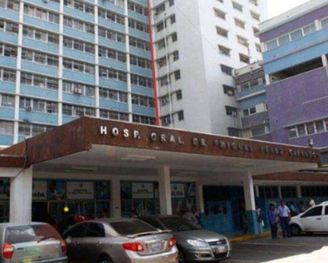 They carry out a drill at the Pérez Carreño Hospital