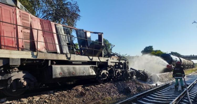 Accidente ferroviario en Cabaiguán