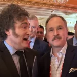 Javier Milei y Peter Lamelas en Mar-a-Lago