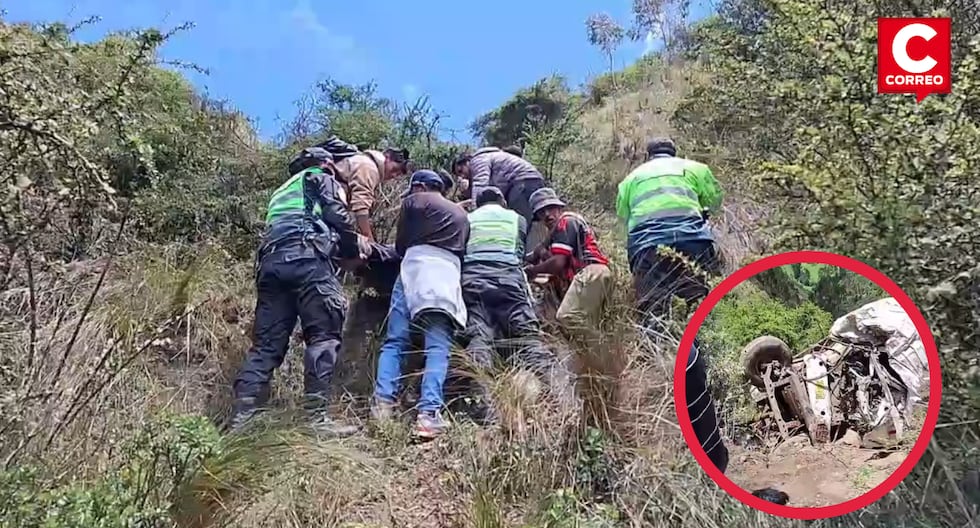 Vehicle got lost and overturned on the Pampas – Huancayo route